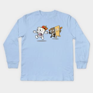 Funny Smores Chase Kids Long Sleeve T-Shirt